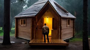 Я построил большой шестиугольный дом за 30 дней. От начала до конца. Бушкрафт