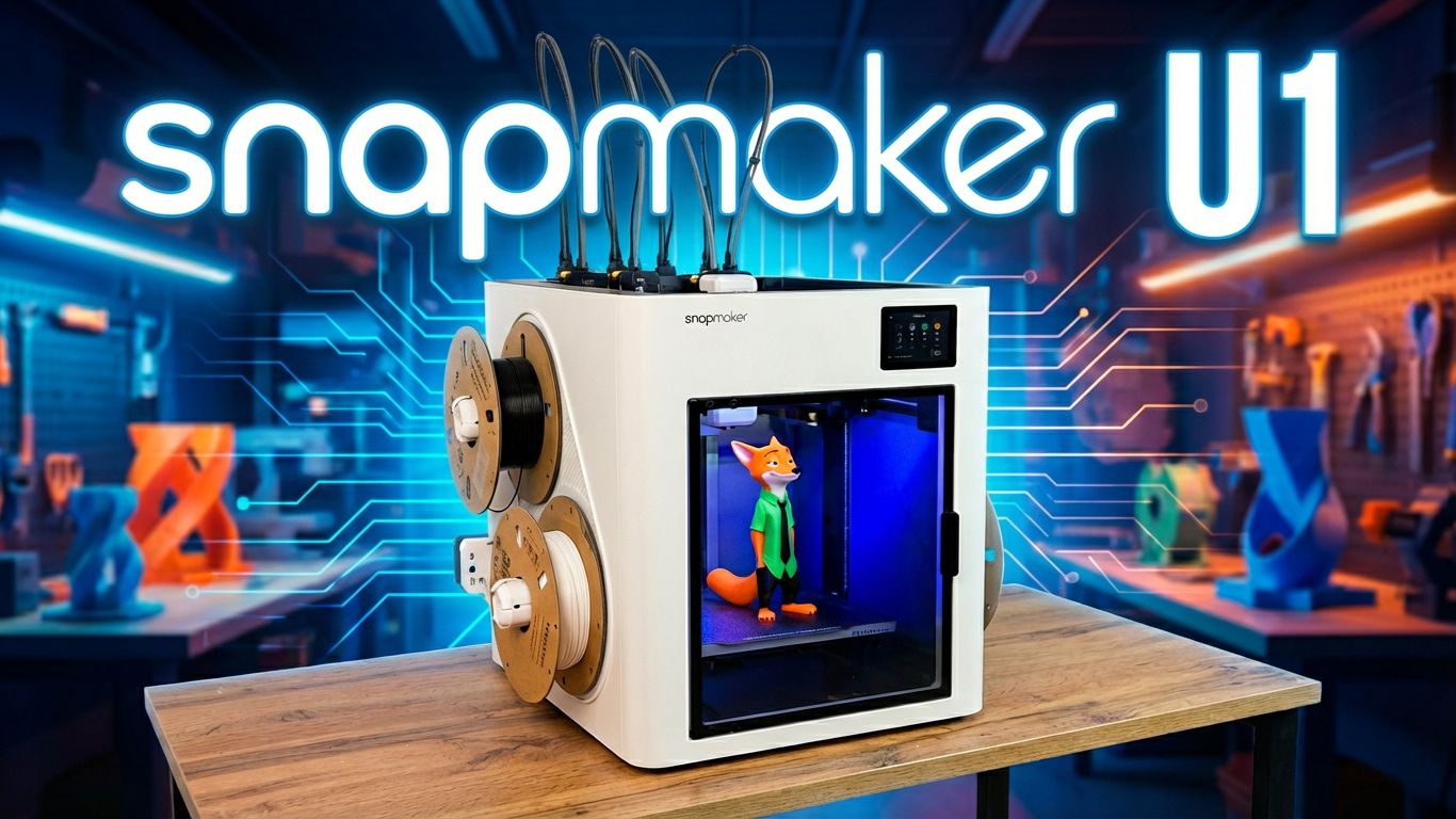 snapmaker U1 - революция в 3D печати или просто хайп? Обзор 3Д принтера смотреть онлайн