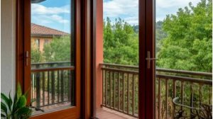 Приподнимаем балконную дверь. Теперь закрывается легко.