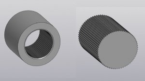 Внутренние и наружные эвольвентные шлицы в Компас 3D