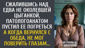 истории из жизни: Сжалившись над едва не околевшей цыганкой, патологоанатом пустил ее погреться…