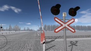 ЖД переезд в Motor depot