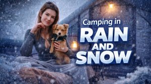 Одиночный поход в Шварцвальд ｜ От дождя до снега за одну ночь ｜ ASMR — дождь