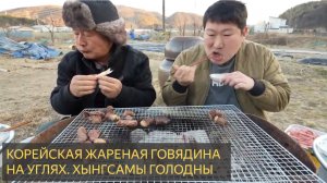 Корейская говядина на углях. Мукбанг шоу.