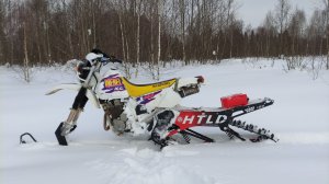 Первые выезды на сноубайках