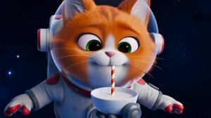 🐱👽🥛 Кот-космонавт получил молоко от пришельцев 😸🛸