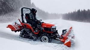 Снегоотбрасыватель ПРОГРЕСС 1280 в работе