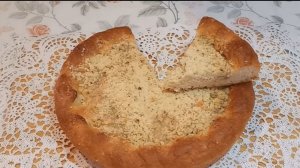 Нежный постный пирог с штрейзельной крошкой на растительном масле. _ Незатейливые коврижки.