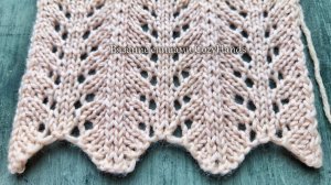 Лаконичный легкий ажурный узор ⭐️ Для вязания кардигана, топа ⭐️ Схема
