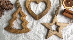 Набор ёлочных украшений ТИМБО, древесина манго, 10 см, 3 шт., A68120300