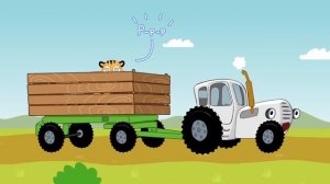 синий трактор детская песенка по полям
