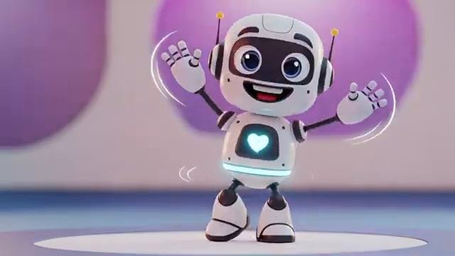 Забавный робот учится махать рукой в знак приветствия Мультфильм для детей и весёлые приключения смотреть онлайн