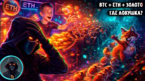 🚨 BTC + ETH + ЗОЛОТО ГДЕ ЛОВУШКА Коррекция или продолжение роста Опасный сигнал на графике!