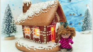 кукла Домовёнка - 3,5 см и настоящий пряничный домик