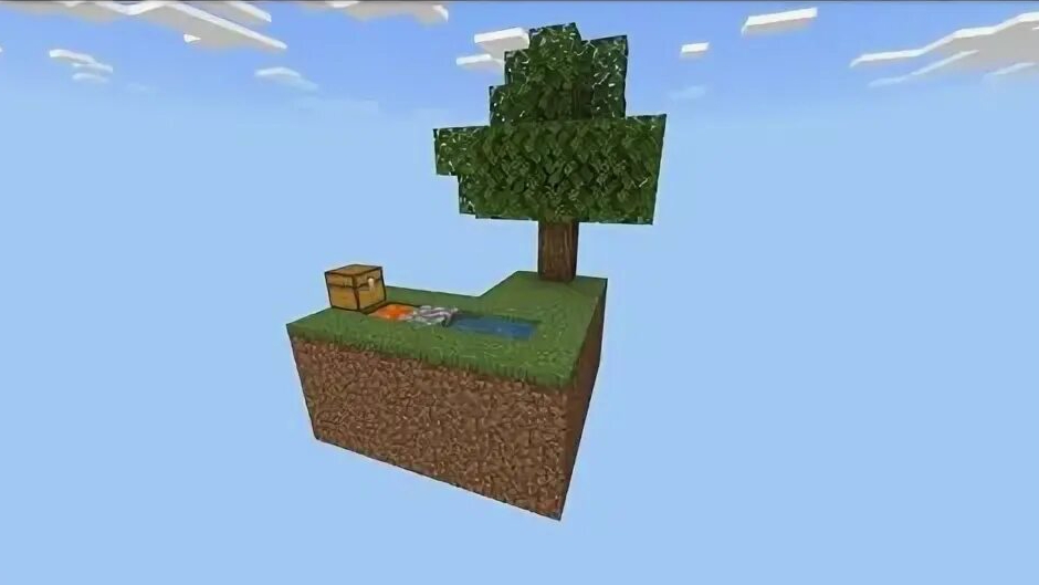 Скайблок с майнером 1😰