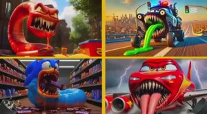 МУЛЬТИКИ: МОЛНИЯ МАКВИН vs ПОЛИЦЕЙСКАЯ МАШИНА vs МОНСТР СОНИК vs САМОЛЁТ‑МУТАНТ — ТАНЦЕВАЛЬНЫЙ БАТТЛ