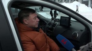 Скопление наледи и сосулек контролирует в Автозаводском районе мобильный комплекс «Дозор»