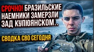 СРОЧНО! БРАЗИЛЬСКИЕ НАЕМНИКИ ЗАМЕРЗЛИ ЗАЖИВО ПОД КУПЯНСКОМ.. СВОДКА СВО СЕГОДНЯ
