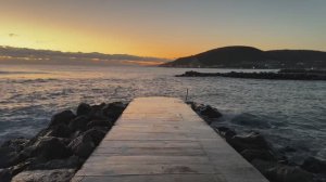 Магия золотого часа: встречаем закат на море. Джубга. Пляж «Прибой»