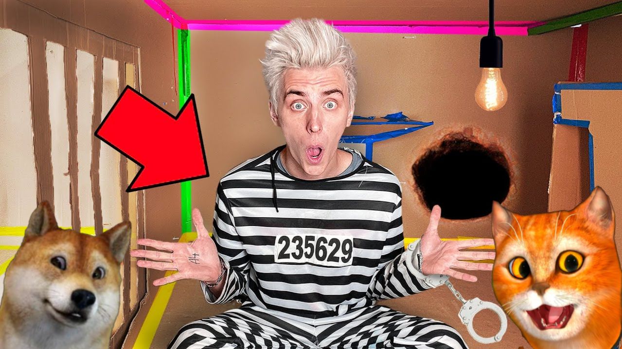 Побег Из КАРТОННОЙ ТЮРЬМЫ Челлендж **3 часть** Влад А4 - Реакция смотреть онлайн