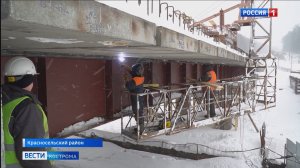 На мосту через Покшу под Костромой завершаются основные строительные работы