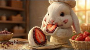 🍓 Мягкая и тягучая клубничная моти (рисо-клубничная паста)