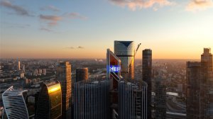 Дом Дау - аэросъемка в Москва-Сити