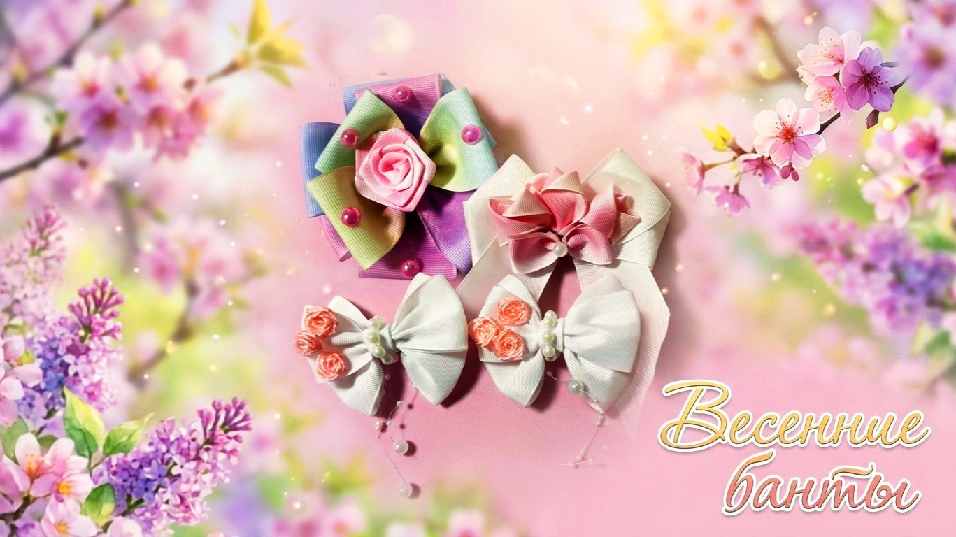 Весенние банты🎀 3 варианта смотреть онлайн
