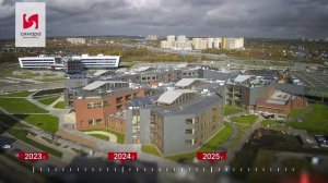 Строительство института радиоэлектроники и информационных технологий: весь процесс за 2 минуты