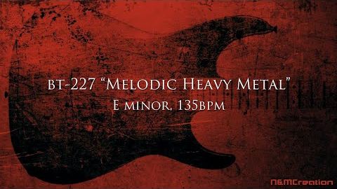 Melodic Heavy Metal Backing Track in Em ｜ BT-227 (Re-Upload) смотреть онлайн
