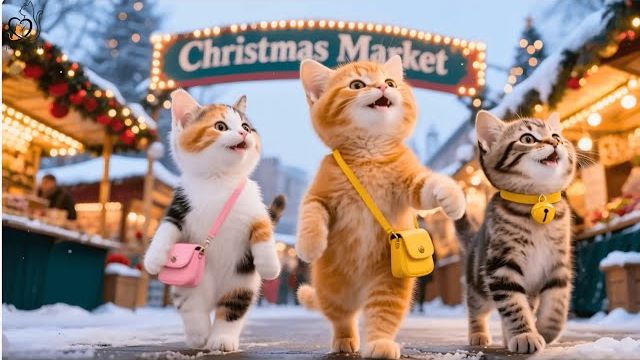 Поездка на рождественском поезде на ярмарку, которую устроила рыжая кошечка, внезапно пошла не так… смотреть онлайн