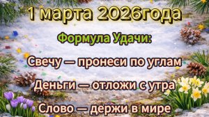 Народные приметы на 1 марта 2026 года