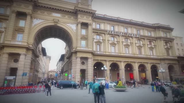 ФЛОРЕНЦИЯ, Италия 🇮🇹 Каждая улица - это шедевр пешой экскурсии в формате 4K смотреть онлайн