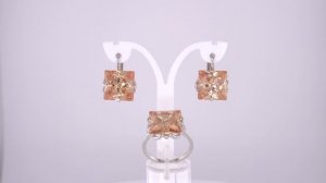 Комплект украшений серьги арт. 3382252Дп11 кольцо арт. 2382252Дп11