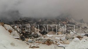 Пожар на нелегальной свалке в промзоне Дзержинска