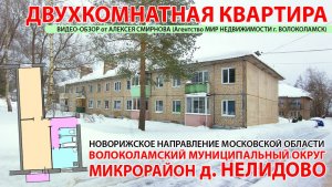 Двухкомнатная квартира в д. Нелидово Волоколамского р-на МО