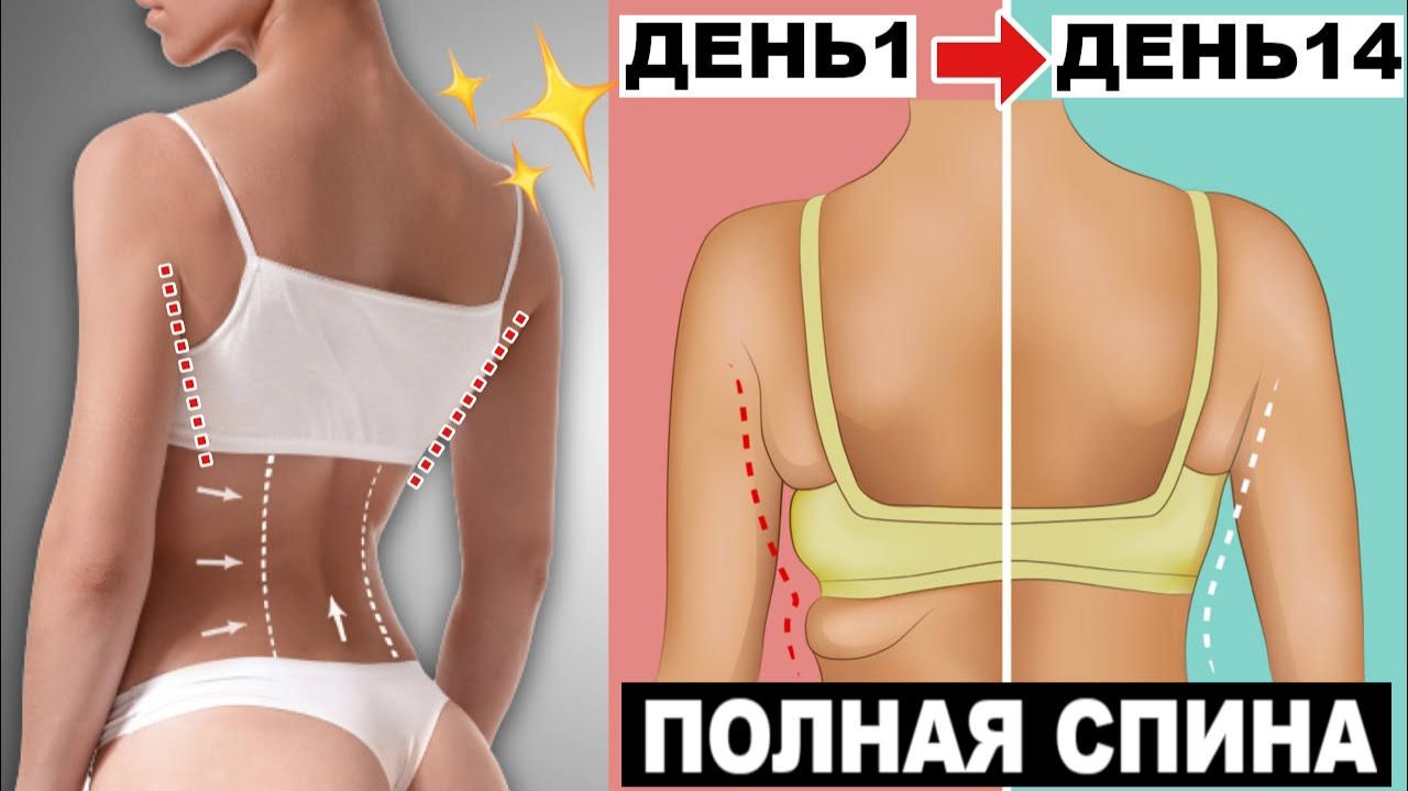 Упражнения для красивой осанки и от валиков на спине.