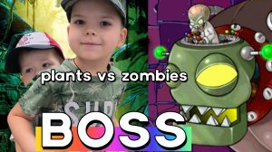 Прохождение последнего босса из игры plans vs zombie1