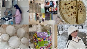 Покупки за неделю🙌🏻Готовлю кутабы с творогом и сыром🤤Пустые баночки😵💫Беседы на кухне🫶🏻