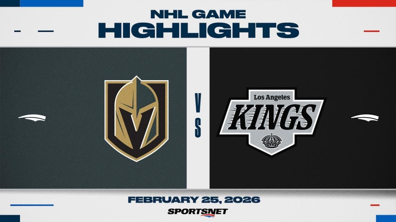 NHL Highlights | Golden Knights vs. Kings - February 25, 2026