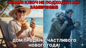 СНОХА ВЫГНАЛА МЕНЯ ПЕРЕД ПРАЗДНИКОМ. Я УЛЕТЕЛА НА МОРЕ, А ОНИ ОСТАЛИСЬ ЗАМЕРЗАТЬ В ГОРАХ.