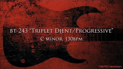 Triplet Djent ⧸ Progressive Metal Backing Track In Cm ｜ BT-243