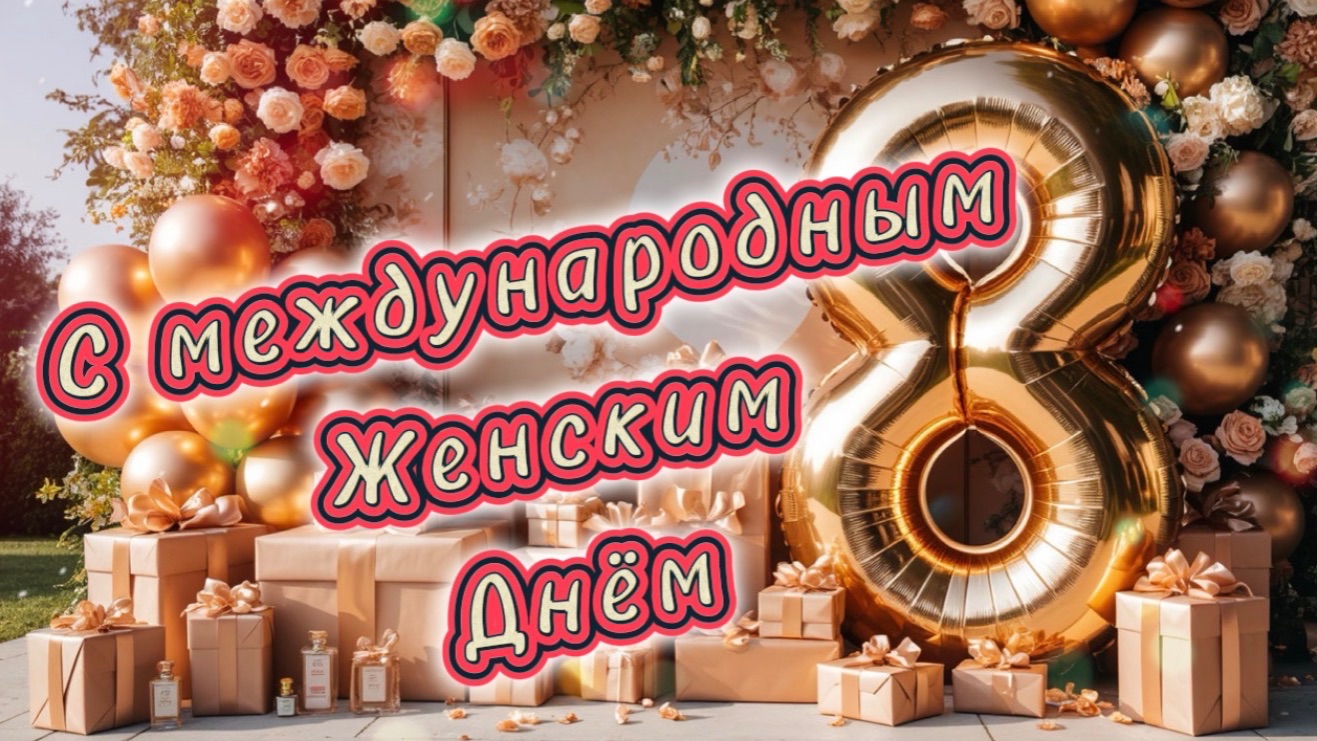 С 8 марта! Красивая песня и поздравление к празднику