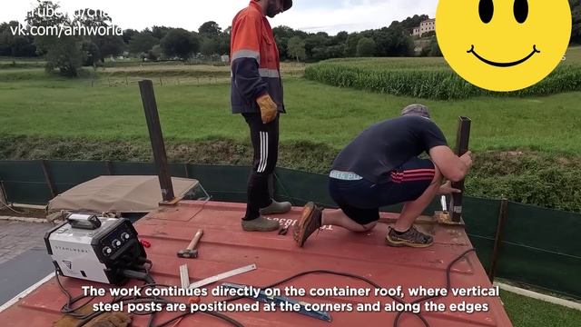 🔨📐 Молодая пара построила собственный контейнерный дом с террасой своими руками: хроника стройки🏠