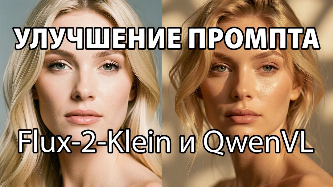 Улучшение промпта и промпт из картинки в 1 клик: Flux-2-Klein и QwenVL - Стив Ласмин