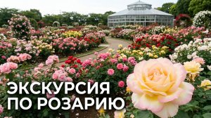 Прогулка по розарию Сума Рикю. Япония.