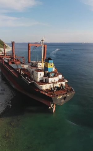 Сухогруз "RIO" на мели, Чёрное море, Краснодарский край, Россия🇷🇺🇷🇺🇷🇺