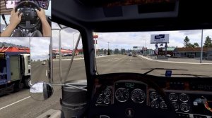 Kenworth T800 с прямотоком ревёт по трассам 🔥 Тяжёлый груз в ATS за рулём 🚛