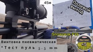 РСР Snowpeak P35. кал. 5,5мм. Люман, Квинтор.