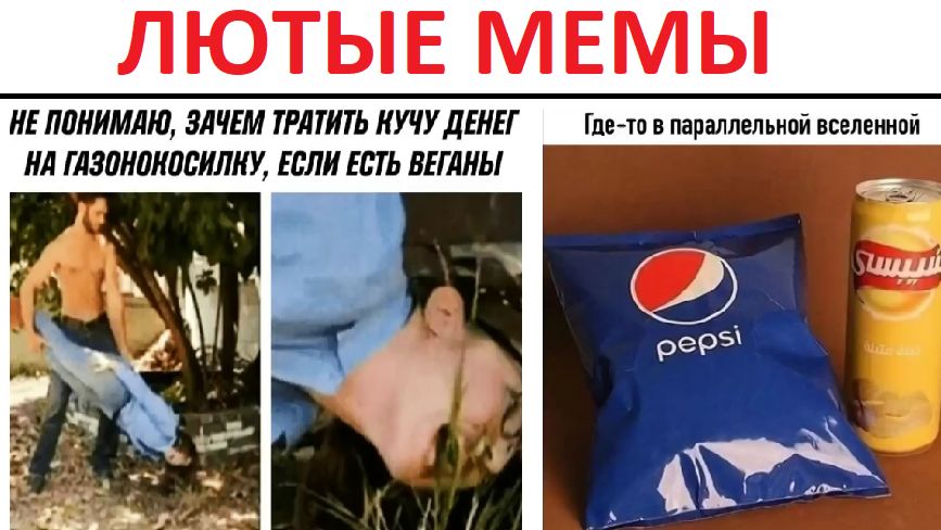 100 мемов. Косит траву веганом смотреть онлайн